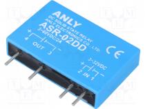 Relay  solid state, Ucntrl  3....32VDC, 2A, 3....60VDC, THT, SIP