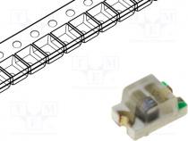 LED, SMD, 0805, white warm, 350-450mcd, 120, 20mA, 3.3÷3.6V