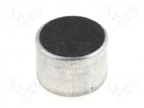 Condenser microphone, Ø9.7x6.7mm, 2.2k, 500uA, 1.5....10V, SNR 60dB