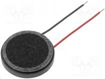 Loudspeaker, miniature, general purpose, 0.5W, 8, 100÷20000Hz