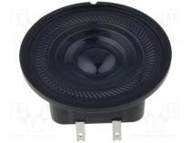 Loudspeaker, mylar, waterproof, 2W, 16, Ø50x18mm, 180....17000Hz