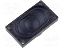 Loudspeaker, miniature, general purpose, 1W, 8, 25x14x5.3mm