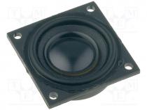 Loudspeaker, 0.5W, 8, 300....19000Hz, Sound level 74dB