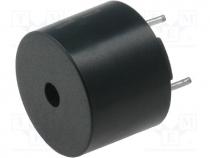 Sound transducer  without built-in generator Ø 12mm, H 9.9mm, 1.5VDC