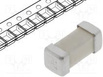 Fuse fuse, quick blow, ceramic, 375mA, 125VAC, 125VDC, SMD, brass