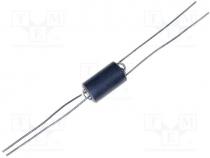 Inductor ferrite, Number of coil turns 1.5, Imp.@ 25MHz 337