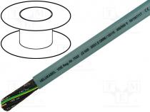 Cable, JZ-500, stranded, CU, 25x1mm2, PVC, 300/500V, H05VV5-F