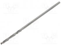 Drill bit, Ø 0.9mm, Application metal, plastic, hardened