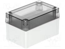 Enclosure  multipurpose, X 80mm, Y 130mm, Z 75mm, MNX, grey, IK08