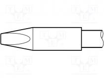 Tip, chisel, 2.4x0.6mm, longlife