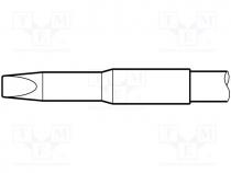 Tip, chisel, 3x1mm, longlife