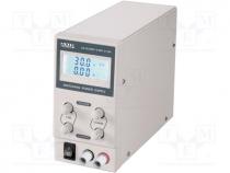 Pwr sup.unit  laboratory, Channels 1, 0÷30VDC, 0÷10A, Plug  EU