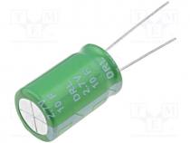 Capacitor  electrolytic, backup capacitor, supercapacitor, THT