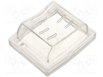 Switch accessories  cover, Body  transparent, -25....70C, 31x22.3mm