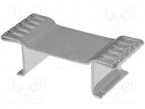 Heatsink  moulded, D3PAK, TO268, L 13mm, W 31mm, H 10mm, 19.5K/W