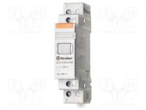 Relay  installation, DPST-NO, Ucoil 24VAC, Mounting  DIN, 20A, IP20