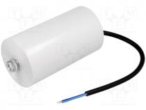 Capacitor  motors, run, 100uF, 450V, Ø65x120mm, -25....70C, 10%
