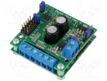 DC-motor driver, IC  VNH2SP30, 19.5kHz, 13A, Uin mot 6....16V