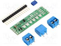 DC-motor driver, IC  DRV8835, 250kHz, 1.2A, Uin mot 2÷11V