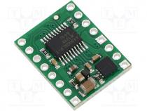 DC-motor driver, IC  A4990, 26kHz, 0.7A, Uin mot 6....32V, Channels 2