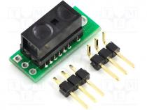 Sensor  distance, 2.7....6.2VDC, infrared, F meas 390Hz, 0.02....0.1m