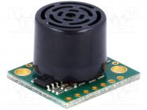 Sensor  distance, 2.5÷5.5VDC, ultrasonic, F meas 20 Hz, 0÷6.45m