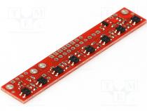 Sensor  reflective, 3.3....5VDC, Channels 8, Digit.outputs 8, Pcs 1