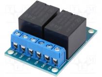 Contact switching, relay, 5VDC, Connector type  screw