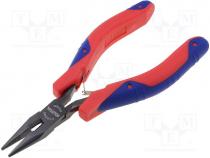 Pliers, precision, half-rounded nose, 140mm