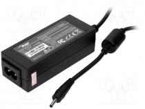 Pwr sup.unit  switched-mode, 19VDC, 2.1A, Out 3/1, 40W, 89x36x27mm