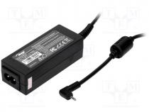 Pwr sup.unit  switched-mode, 19VDC, 2.1A, Out 2,5/0,7, 40W, 0....40C
