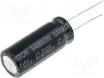 Capacitor  electrolytic, THT, 47uF, 400V, Ø12.5x30mm, Pitch 5mm