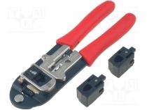 Tool  for RJ plug crimping