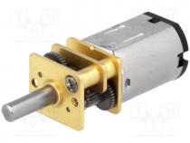 Motor  DC, with gearbox, 3....9VDC, HP Carbon Brushes, 75 1, 400rpm
