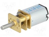 Motor  DC, with gearbox, 3....9VDC, Medium Power, 10 1, 2200rpm, 700mA