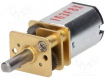 Motor  DC, with gearbox, 3....9VDC, HP, 75 1, dbl.sided shaft  no, 1.6A