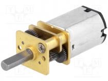 Motor  DC, with gearbox, 3....9VDC, LP, 75 1, dbl.sided shaft  no, 40mA