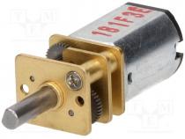 Motor  DC, with gearbox, 3....9VDC, HP, 75 1, dbl.sided shaft  yes