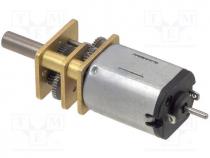 Motor  DC, with gearbox, 3....9VDC, HP, 30 1, dbl.sided shaft  yes