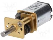 Motor  DC, with gearbox, 3....9VDC, LP, 1000 1, dbl.sided shaft  no