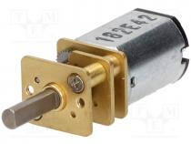 Motor  DC, with gearbox, 3....9VDC, LP, 5 1, dbl.sided shaft  no, 360mA