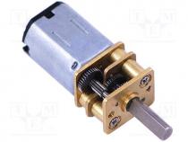 Motor  DC, with gearbox, 3....9VDC, LP, 50 1, dbl.sided shaft  no, 40mA