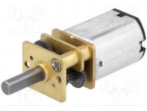 Motor  DC, with gearbox, 3....9VDC, LP, 298 1, dbl.sided shaft  no