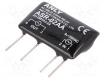 Relay  solid state, Ucntrl 80....280VAC, 2A, 24....280VAC, THT, SIP