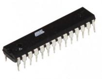 AVR microcontroller, Flash 16kx8bit, EEPROM 512B, SRAM 1024B