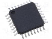 AVR microcontroller, Flash 16kx8bit, EEPROM 512B, SRAM 1024B