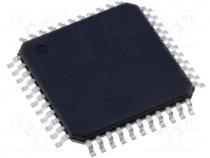 AVR microcontroller, Flash 32kx8bit, EEPROM 1024B, SRAM 4096B