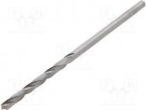 Drill bit, Ø 2mm, Application  metal, plastic, hardened