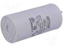 Capacitor  motors, run, 30uF, 475VAC, Ø45x92mm, -25....70C, 5%