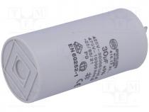 Capacitor  motors, run, 30uF, 475VAC, Ø45x92mm, -25÷70C, 5%